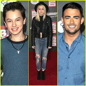 Hayden Byerly & Jonathan Bennett Check Out The Superheroes of 'Big Hero 6'