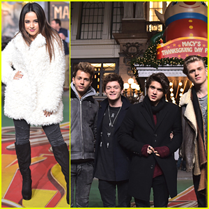 Becky G & The Vamps Get Ready For Macy's Thanksgiving Day Parade