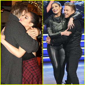 Bethany Mota & Derek Hough Hug It Out After 'DWTS' Elimination - See the Pics!