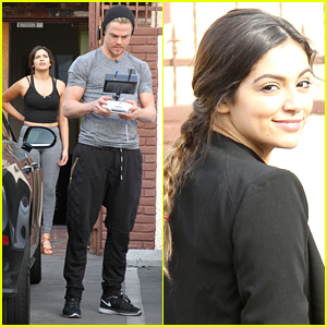 Bethany Mota Lets Derek Hough Play With His Drone During DWTS Practice