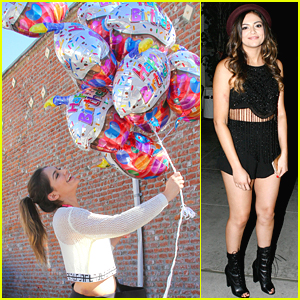 Bethany Mota Gets Even More Balloons On Her Birthday Before Dinner With Derek Hough