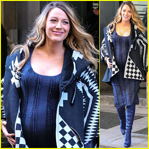 Blake Lively Keeps Her Growing Baby Bump Stylish While in NYC
