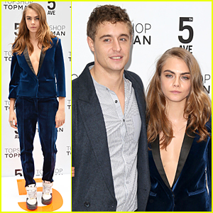 Cara Delevingne & Max Irons Hit Up Topshop Topman Flagship Store Opening