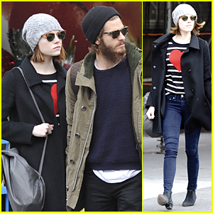 Emma Stone & Andrew Garfield Look Like a Couple Before 'Cabaret' Performance