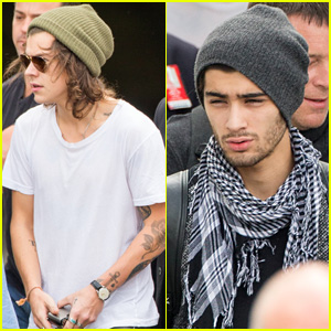 Harry Styles & Zayn Malik Land in Sydney After Reportedly Splitting with Tour Manager