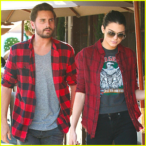 Kendall Jenner & Scott Disick Wear Matching Red Flannel Shirts