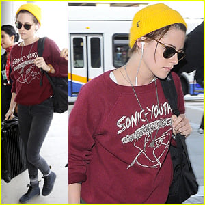 Kristen Stewart Jets Out of L.A. After Partying at Riley Keough's Bachelorette Party!