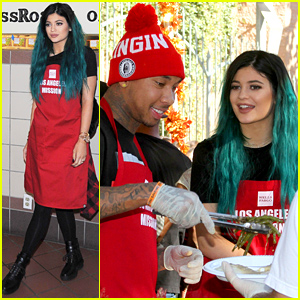 Kylie Jenner & Tyga Feed the Hungry Together Before Thanksgiving