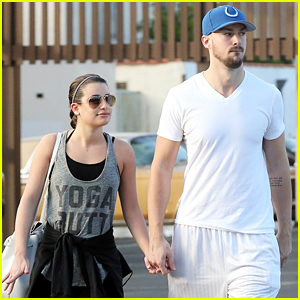 Lea Michele & Her Boyfriend Matthew Paetz Hold Hands After Lunch