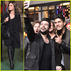 Lucy Hale Meets Dan & Shay During Macy's Thanksgiving Day Parade Rehearsals