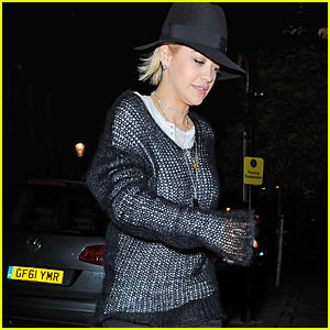 Rita Ora Meshes Well in London - Tres Chic!