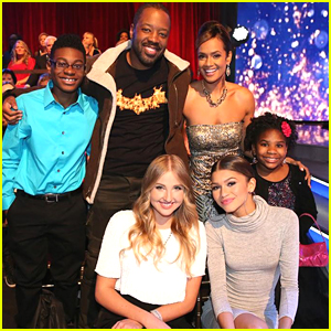 Zendaya & Her K.C. Undercover Cast Support Val & Janel at DWTS