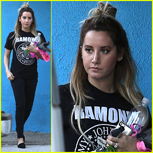 Ashley Tisdale Won't Be Wearing Tall Tennis Socks Any Time Soon