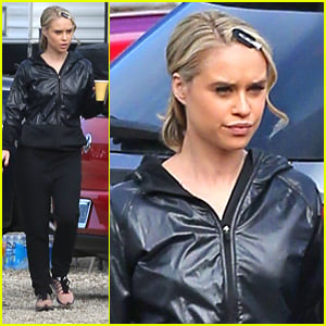 Becca Tobin Grabs Coffee On 'Glee' Set After First Promo Debuts