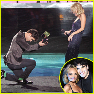 Darren Criss Bows Down To Kristin Chenoweth At NewNowNext Awards 2014