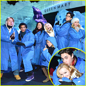 Dove Cameron & Ryan McCartan Cuddle Up At Queen Mary's CHILL & Ice Kingdom Event