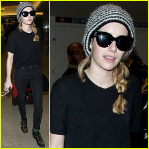 Emma Roberts Arrives Back in Town After a Relaxing Christmas Away!