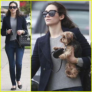 Emmy Rossum Really Makes Us Want to Get a Cute Puppy, Like Now