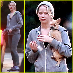 Jennifer Lawrence Hangs Out With Director Pal Gabe Polsky