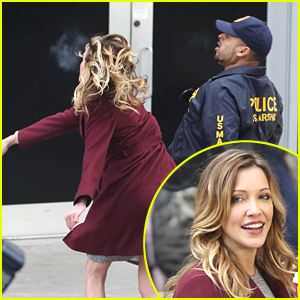 Katie Cassidy Throws Some Punches Around The 'Arrow' Set