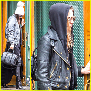 Kendall Jenner & Cara Delevingne Try to Go Unnoticed After Visiting Taylor Swift's Apartment