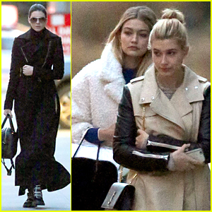 Kendall Jenner, Gigi Hadid, & Hailey Baldwin Are Inseparable After Photo Shoot in NYC