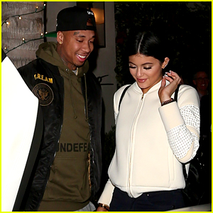 Kylie Jenner Is a Spago Sweetie with Tyga