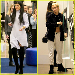 Kylie Jenner & Hailey Baldwin's Shopping Trip Runs a Little Bit Late