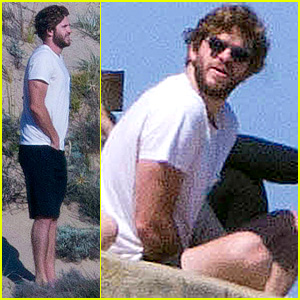 Liam Hemsworth Takes a Beachside Break with Friends in Australia