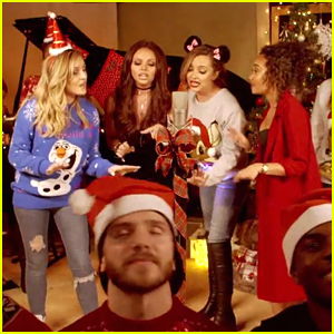 Little Mix Have A Christmas Party In New 'Baby Please Come Home' Cover Video