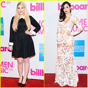 Meghan Trainor & Charli XCX Capture the Cameras at Billboard Women in Music Luncheon