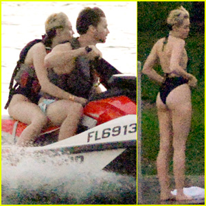 Miley Cyrus & Patrick Schwarzenegger Go Jet Skiing with Cody Simpson - See the Pics!