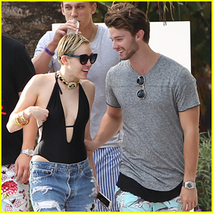 Miley Cyrus & Patrick Schwarzenegger Hit Up Miami Pool with Pal Cody Simpson