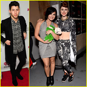 Nick Jonas & Demi Lovato Get All Dressed Up for Chicago's Jingle Ball!