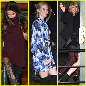 Selena Gomez & Jaime King Partied Into the Next Day for Taylor Swift's Birthday!
