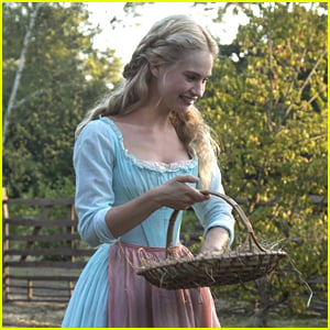 First look at Lily James as Cinderella
