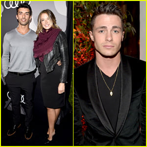 Jane the Virgin's Justin Baldoni Brings Wife Emily to Pre-Globes Party!