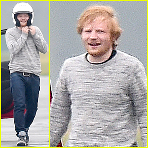 Ed Sheeran is a Speed Demon on Race Track