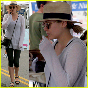 Elizabeth Olsen Spotted in Rare Sighting Out at the Farmer's Market