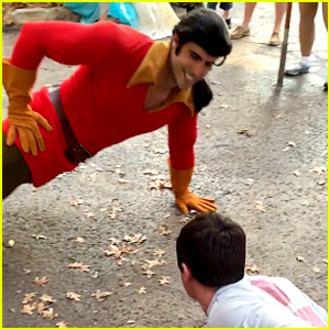 Watch Gaston Beast the Competition in a Push-Up Contest!