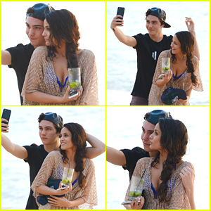 Union J's George Shelley & Caterina Lopez Take The Cutest Beach Selfies Together in Barbados