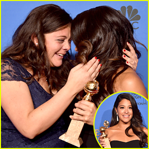 Gina Rodriguez Shares Teary Moment With Sister Ivelisse After Golden Globe Win