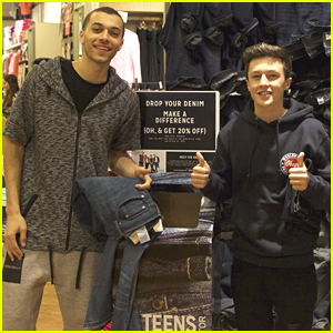 Kalin & Myles Drop Off Donations For TeensForJeans!