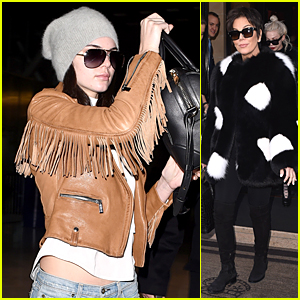 Kendall Jenner Is All About the Fringe For Paris Departure