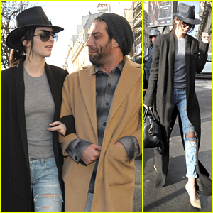 Kendall Jenner Makes Stylish Arrival In Paris For Fashion Week