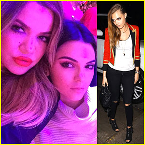 Kendall Jenner & Cara Delevingne Get Silly at the Lakers' Game!