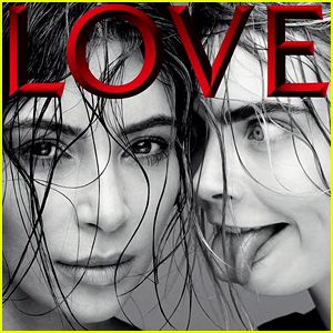 Cara Delevingne Makes Funny Face for Kim Kardashian on 'Love Magazine' Cover