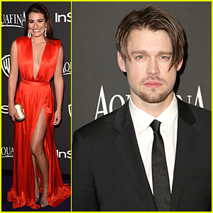 Lea Michele & Chord Overstord Bring 'Glee' Presence to InStyle Golden Globes Party 2015