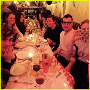 Mae Whitman & Miles Heizer Ring in the New Year with Lena Dunham!