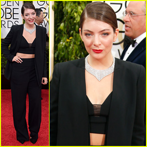 Lorde Bares Some Midriff at Golden Globes 2015